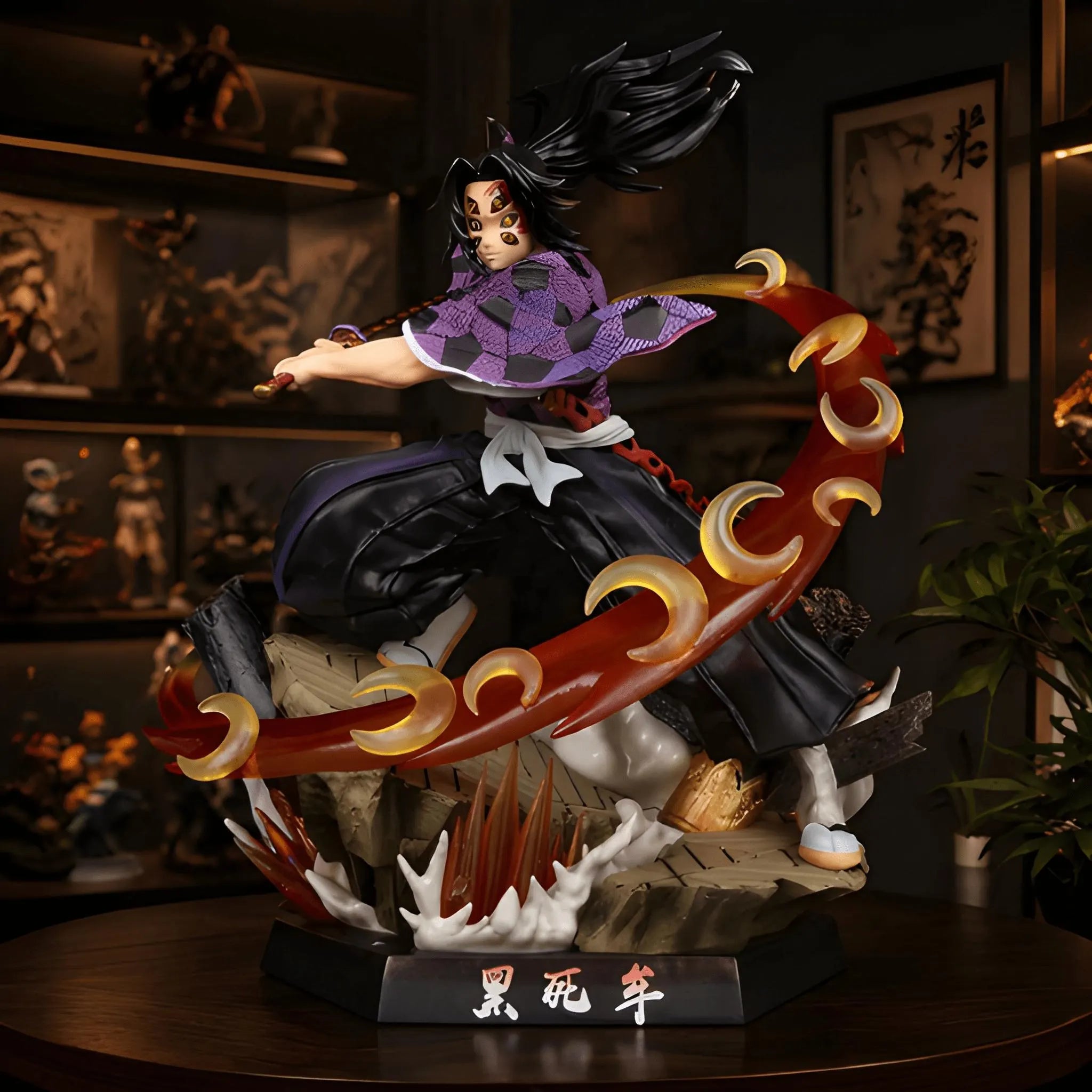 Kokushibo Demon Slayer Figure 26Cm Kimetsu No Yaiba GK Anime Statue Gift