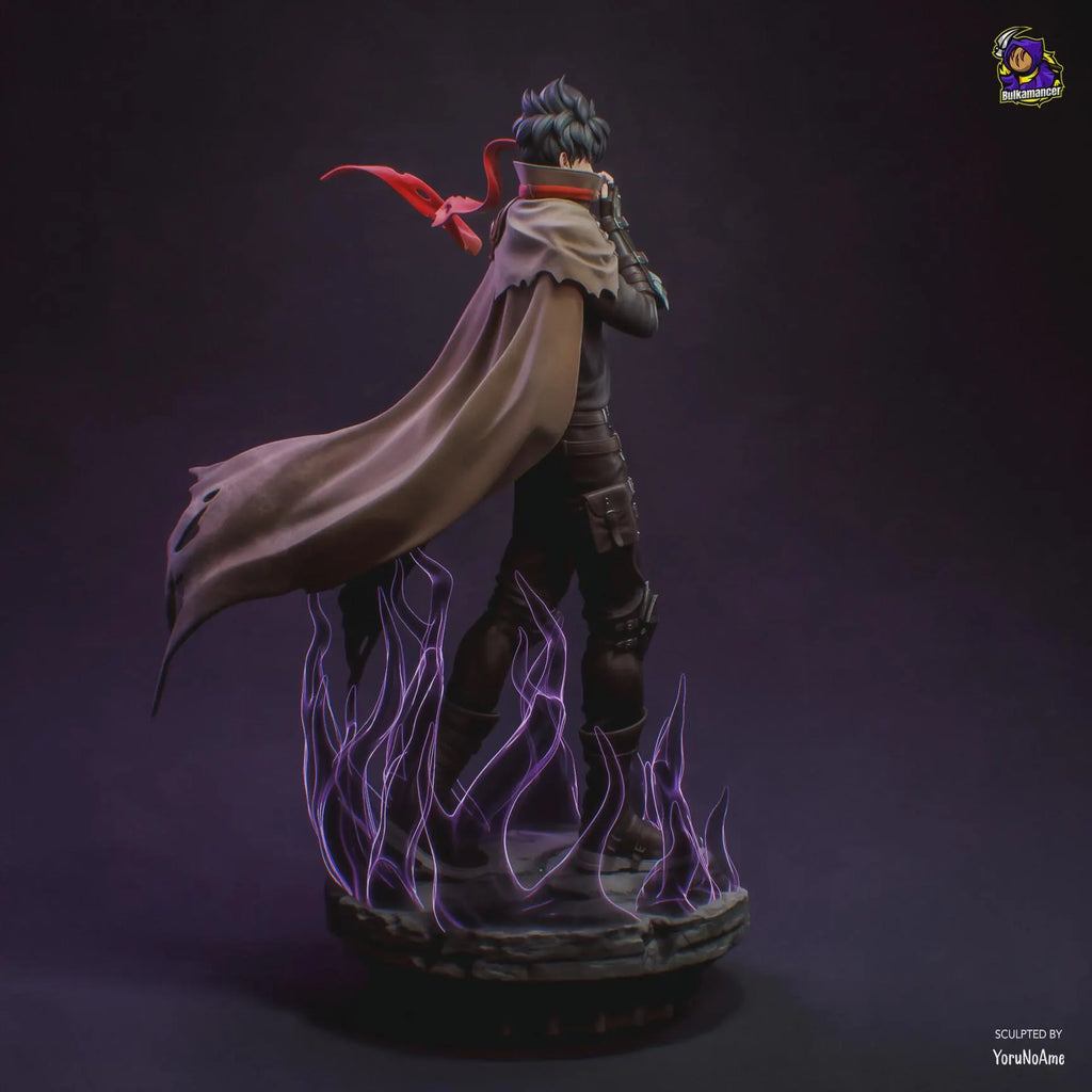 Sung Jin Woo Figure: Solo Leveling | 3D Printed Resin Statue, Hand-Painted