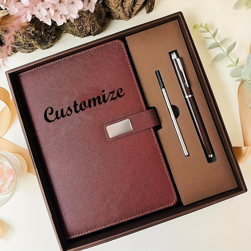 Personalized A5 Notebook + Pen + Refill: 3pcs, 200 Pages, Teacher & Class Back To School Gift – Easter Basket Stuffers, Easter Gifts