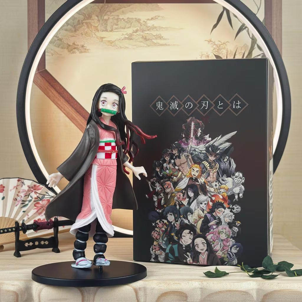 Nezuko Kamado Figure | Demon Slayer Anime Statue | Manga Collectible Desktop Decor