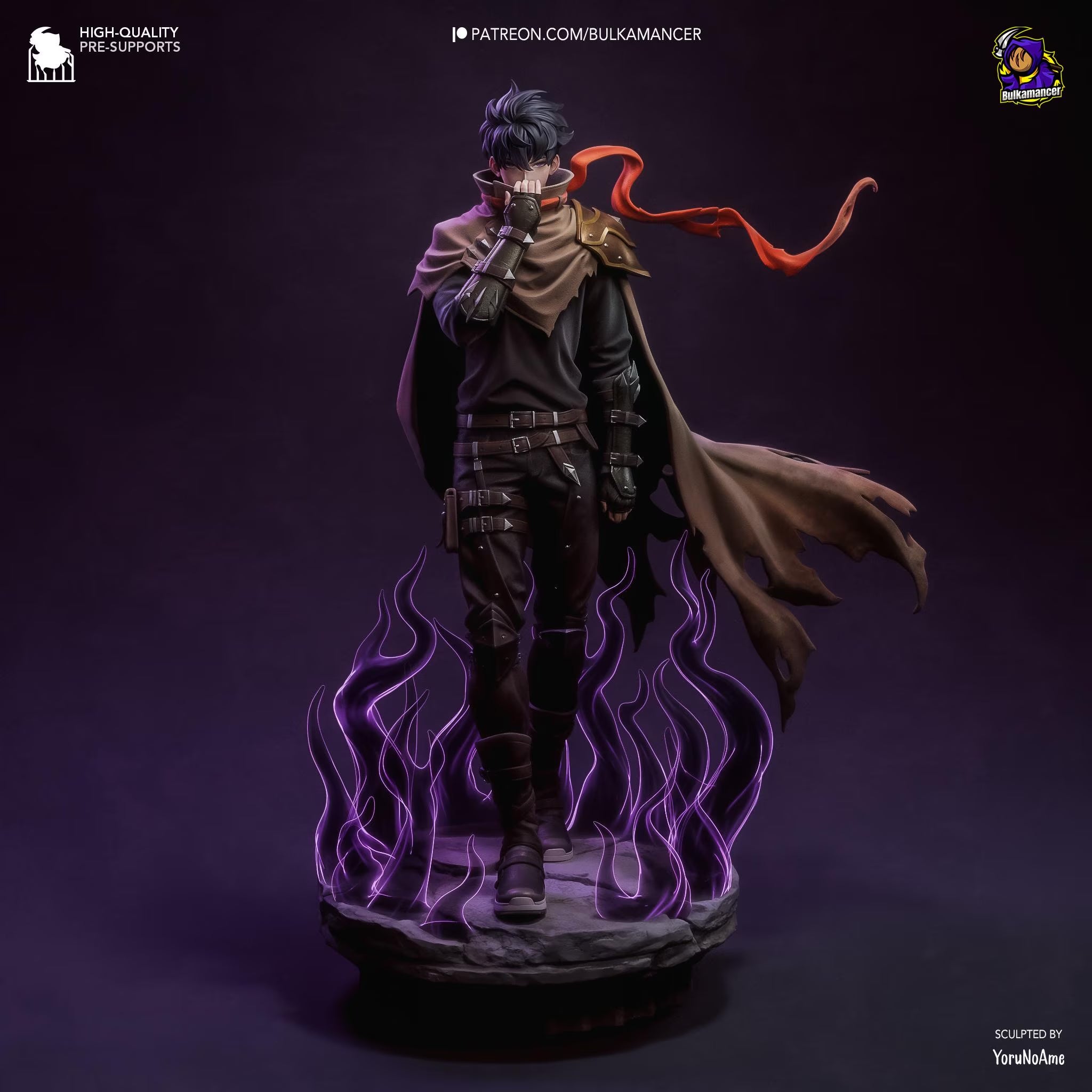 Sung Jinwoo Solo Leveling Inspired Fan Art 1/8 Scale Resin Statue | Bulkamancer