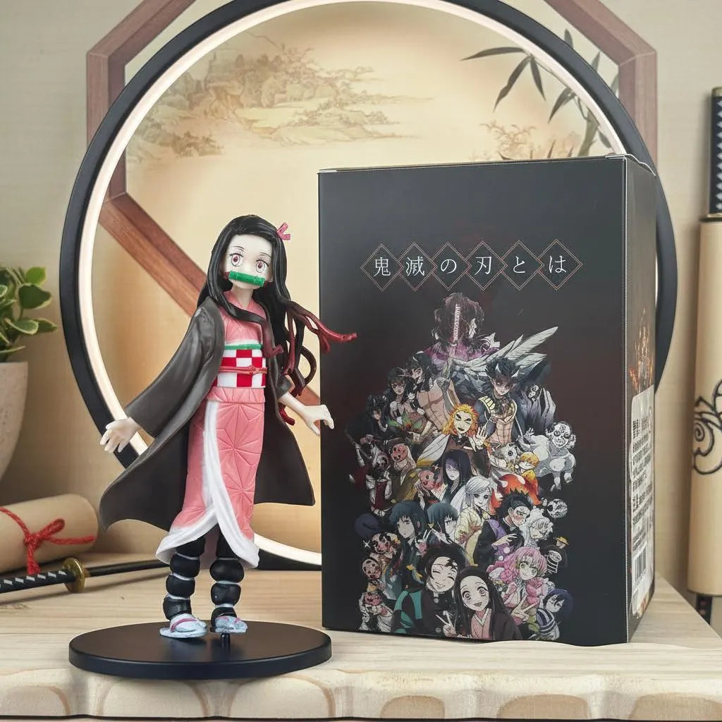 Nezuko Kamado Figure | Demon Slayer Anime Statue | Manga Collectible Desktop Decor