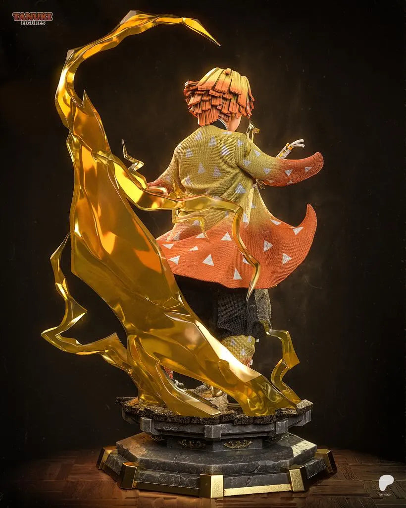 Zenitsu Agatsuma 1:6 Scale Resin Statue | Unpainted Anime Figure for Collectors