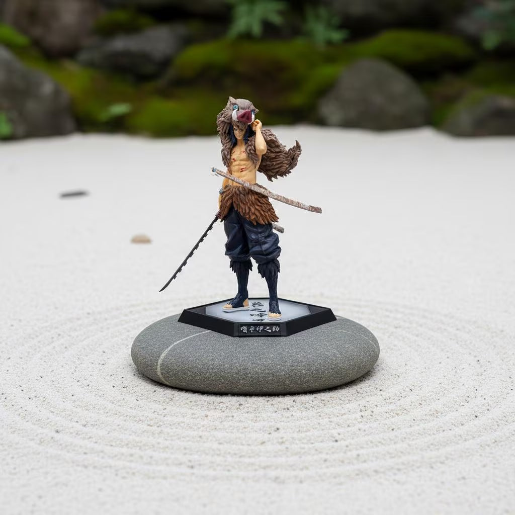 Boar Head Inosuke Figure | Demon Slayer Anime Collectible | Kimetsu No Yaiba PVC Statue
