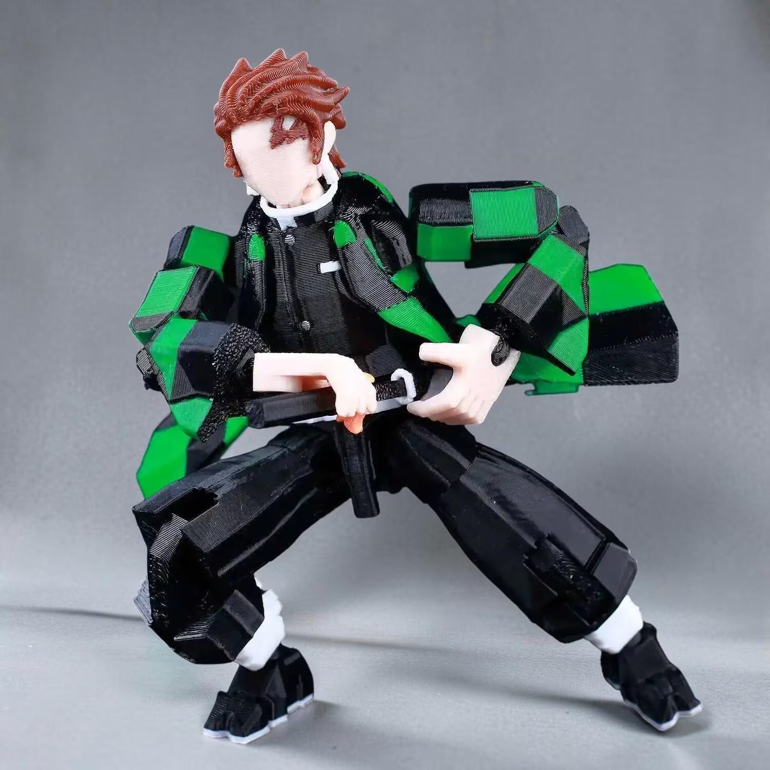 3D Printed Demon Slayer Akaza Kamado Tanjirou Anime Multi-Jointed Shapeshift Toys Action Figures Mannequin Model Ornaments Gifts Toy
