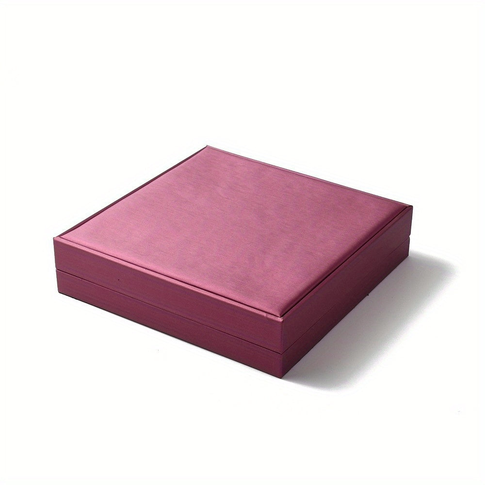 1pc GLOBLELAND Flamingo Synthetic Leather Jewelry Box - Rectangle Necklace Storage Case with Soft & Necklace Holder, Compact Box for Necklaces, Bracelets, Earrings, 7.56in for Necklaces (Compatible for Synthetic Leather/Jewelry)