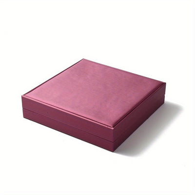 1pc GLOBLELAND Flamingo Synthetic Leather Jewelry Box - Rectangle Necklace Storage Case with Soft & Necklace Holder, Compact Box for Necklaces, Bracelets, Earrings, 7.56in for Necklaces (Compatible for Synthetic Leather/Jewelry)