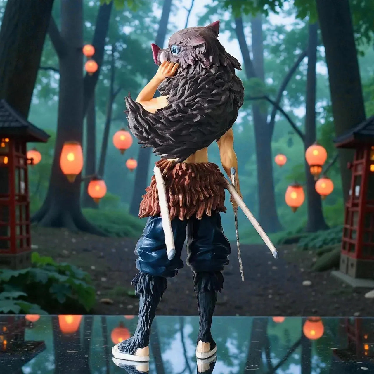 Hand Painted 30 Cm Hashibira Inosuke Inspired Collectible Action Figure Gift – Anime Collectible Model