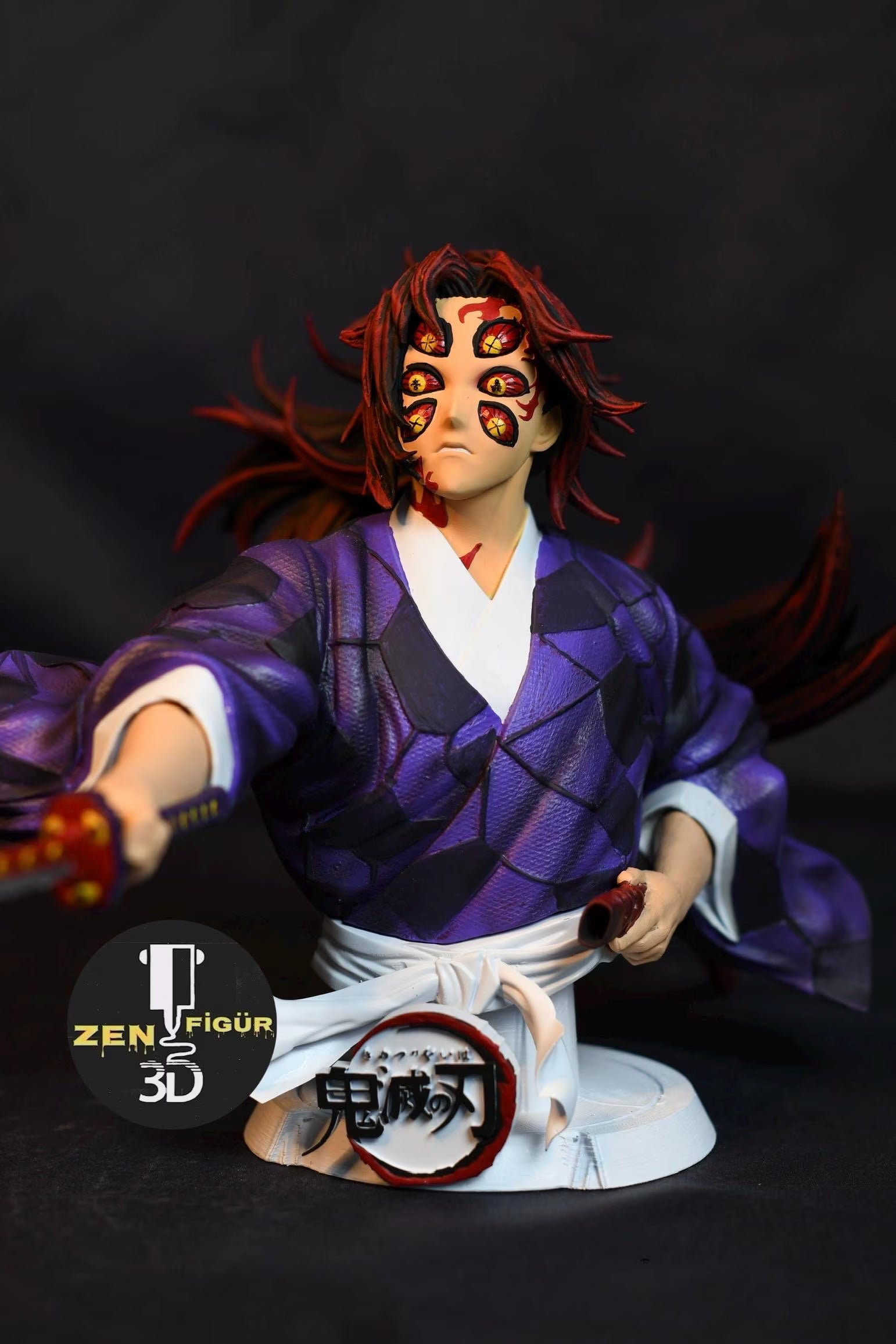 Kokushibo Demon Slayer Statue – Hand-Painted Resin Figure