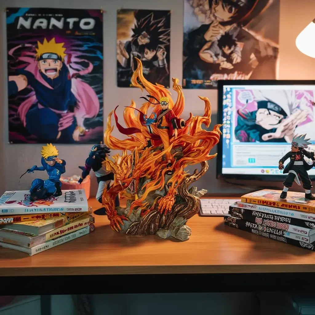41Cm Naruto Kurama Statue Sage Mode Nine Tails Action Inspired Anime Figure Manga Collectible