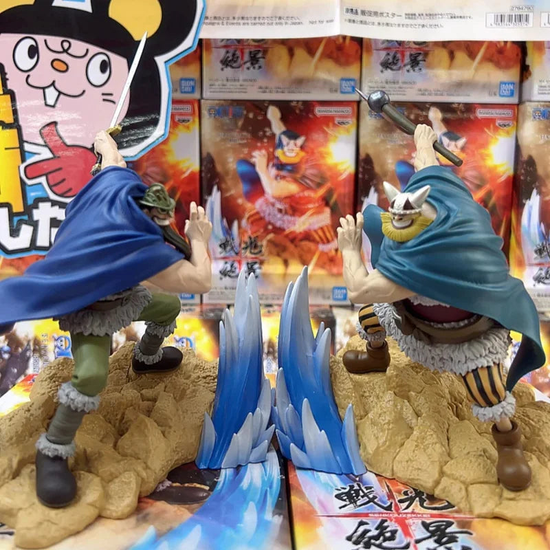 Genuine And Original Bandai Banpresto One Piece Dorry Brogy Anime Merchandise Including Action Figures Model Statues Gifts