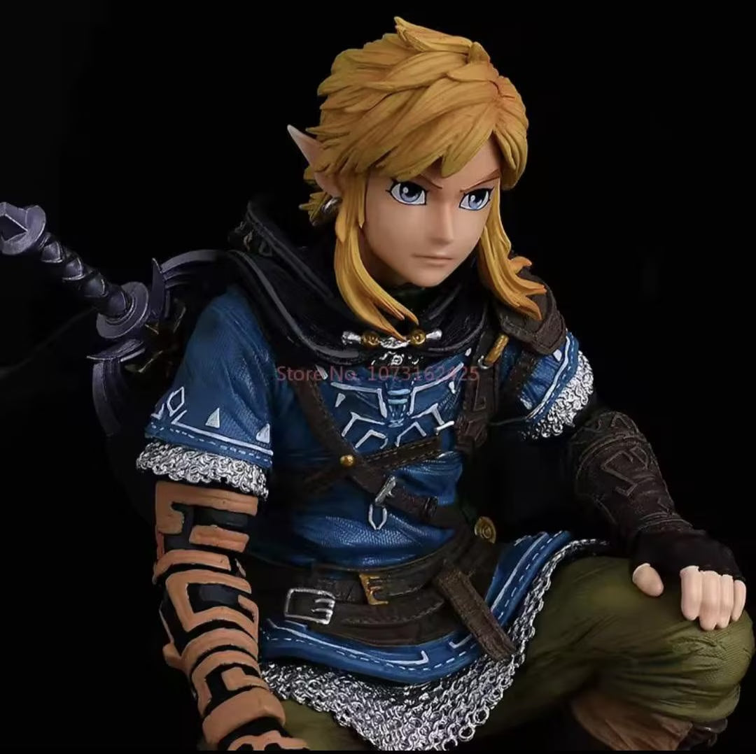Link Figure Legend of Zelda | Video Game Collectible Figure | Large 38Cm Statue | Gamer Gift, Zelda Fan Collection Display