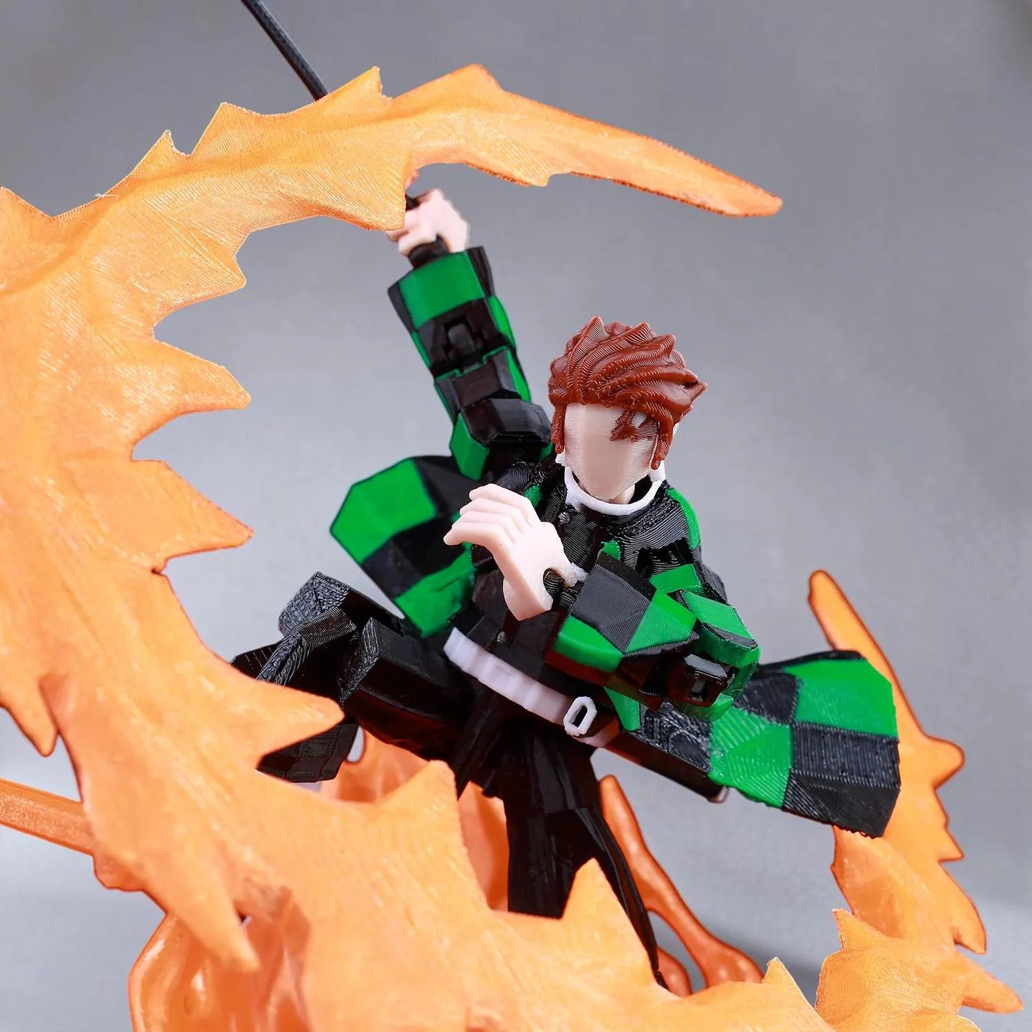 3D Printed Demon Slayer Akaza Kamado Tanjirou Anime Multi-Jointed Shapeshift Toys Action Figures Mannequin Model Ornaments Gifts Toy