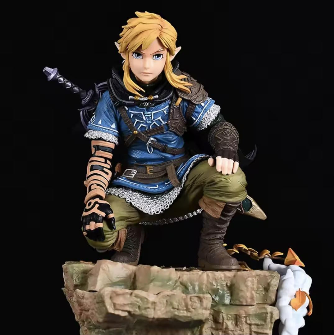 Link Figure Legend of Zelda | Video Game Collectible Figure | Large 38Cm Statue | Gamer Gift, Zelda Fan Collection Display