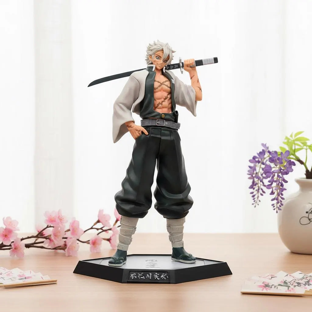Sanemi Shinazugawa Figure | Demon Slayer Anime PVC Statue | Kimetsu No Yaiba Manga Collectible