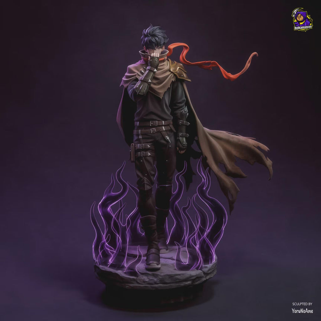 Sung Jin Woo Figure: Solo Leveling | 3D Printed Resin Statue, Hand-Painted