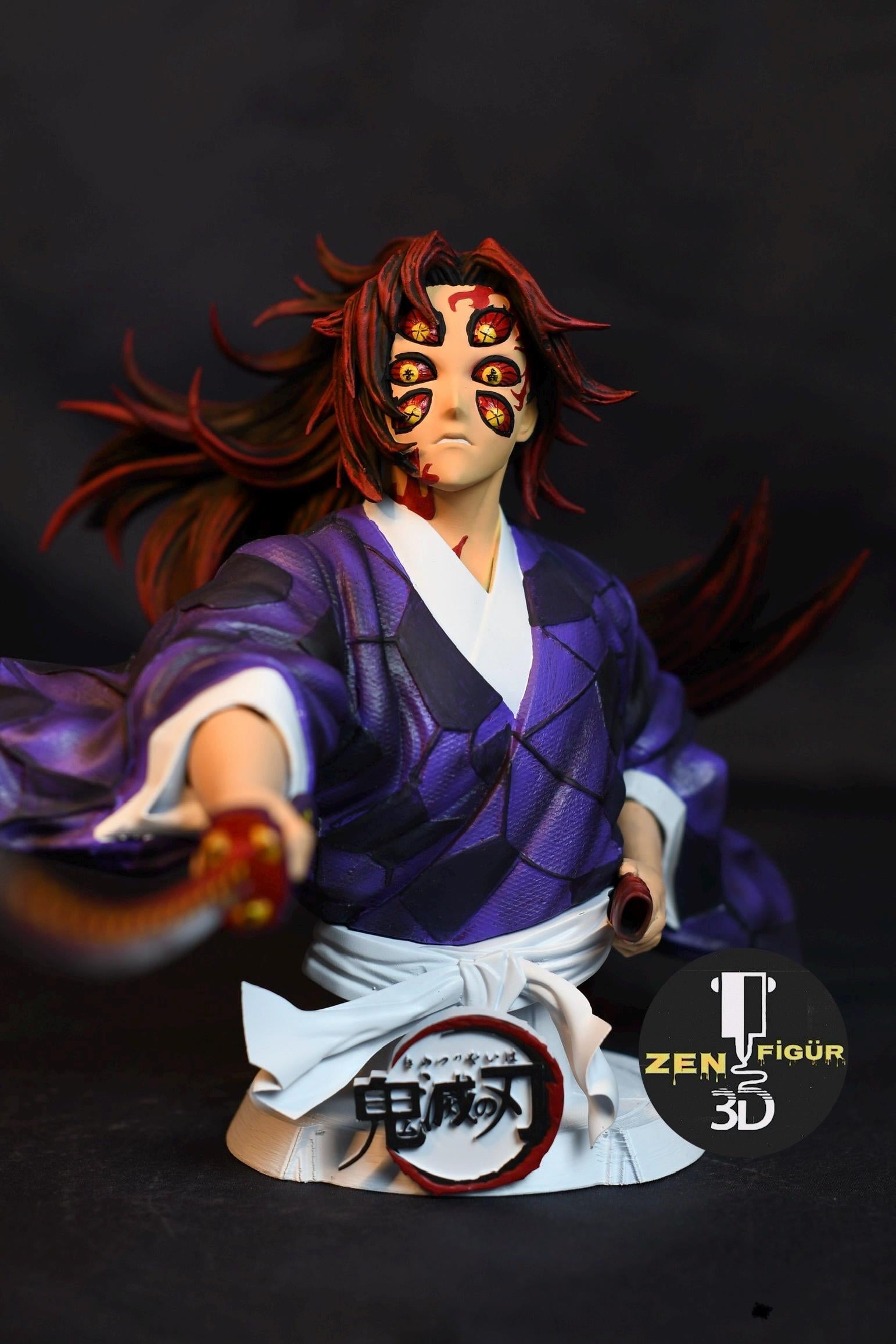 Kokushibo Demon Slayer Statue – Hand-Painted Resin Figure