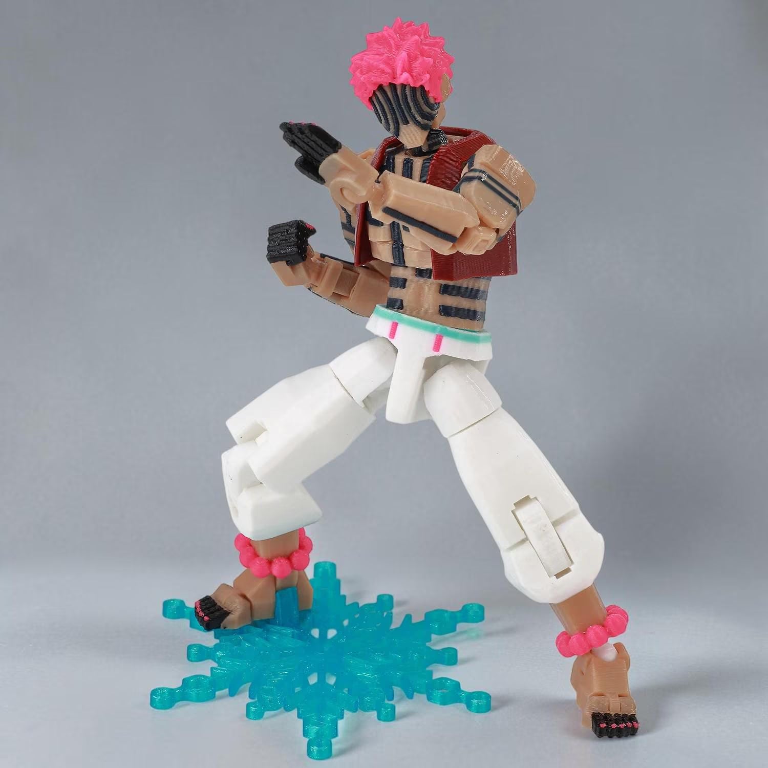 3D Printed Demon Slayer Akaza Kamado Tanjirou Anime Multi-Jointed Shapeshift Toys Action Figures Mannequin Model Ornaments Gifts Toy