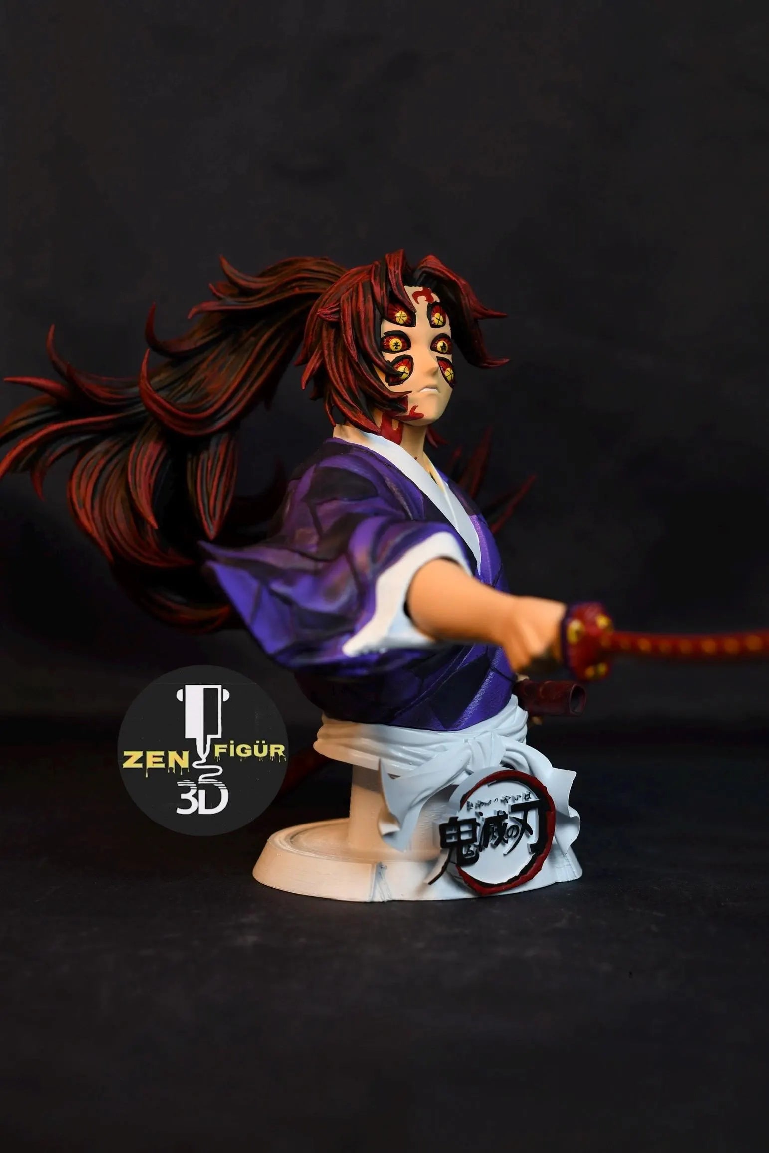 Kokushibo Demon Slayer Statue – Hand-Painted Resin Figure