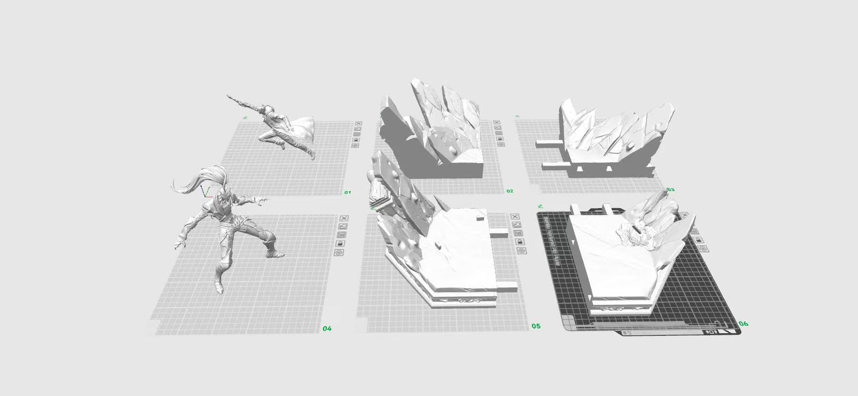 Solo Leveling - Igris Vs Sung Jin Woo Diorama - High Quality STL for 3D Printing
