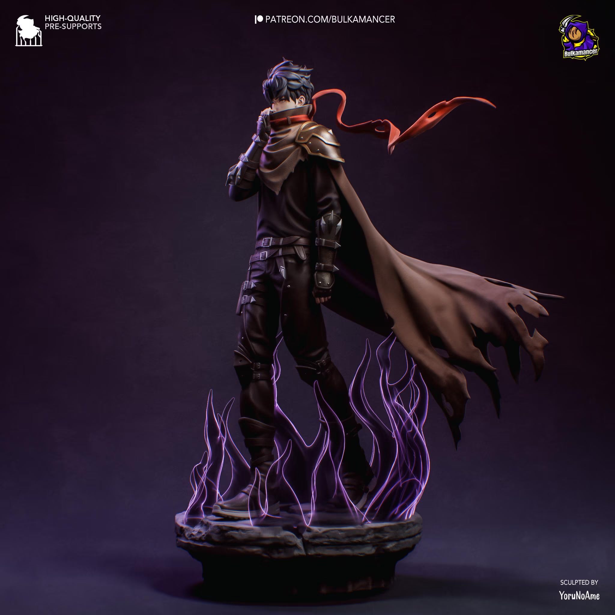 Sung Jinwoo Solo Leveling Inspired Fan Art 1/8 Scale Resin Statue | Bulkamancer