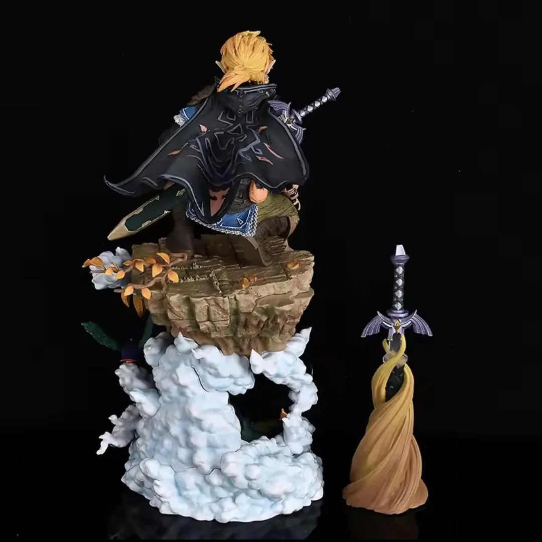 Link Figure Legend of Zelda | Video Game Collectible Figure | Large 38Cm Statue | Gamer Gift, Zelda Fan Collection Display