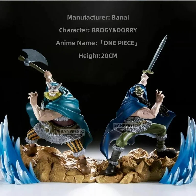 Genuine And Original Bandai Banpresto One Piece Dorry Brogy Anime Merchandise Including Action Figures Model Statues Gifts