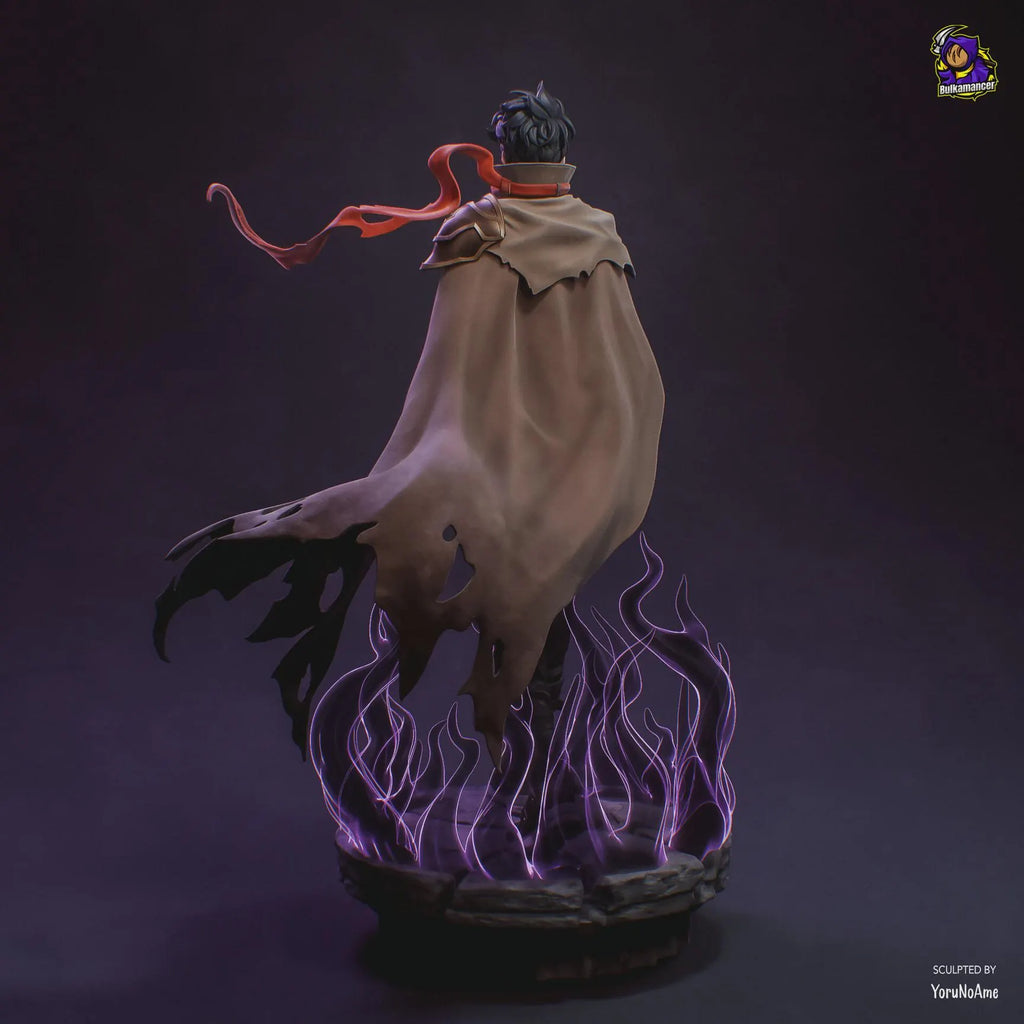 Sung Jin Woo Figure: Solo Leveling | 3D Printed Resin Statue, Hand-Painted