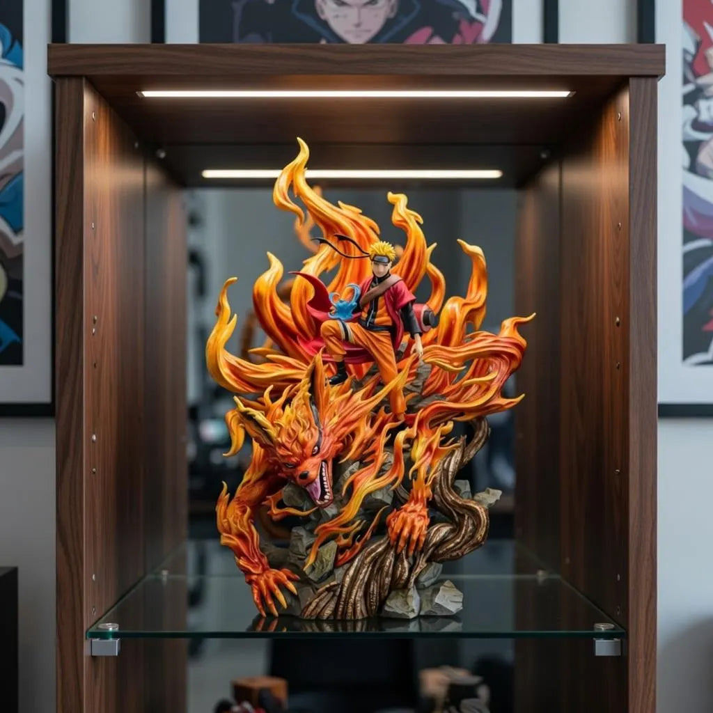 41Cm Naruto Kurama Statue Sage Mode Nine Tails Action Inspired Anime Figure Manga Collectible