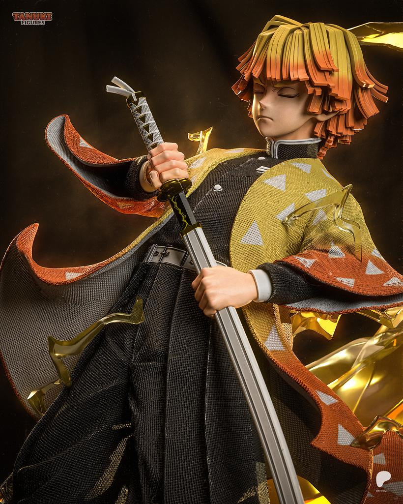 Zenitsu Agatsuma 1:6 Scale Resin Statue | Unpainted Anime Figure for Collectors