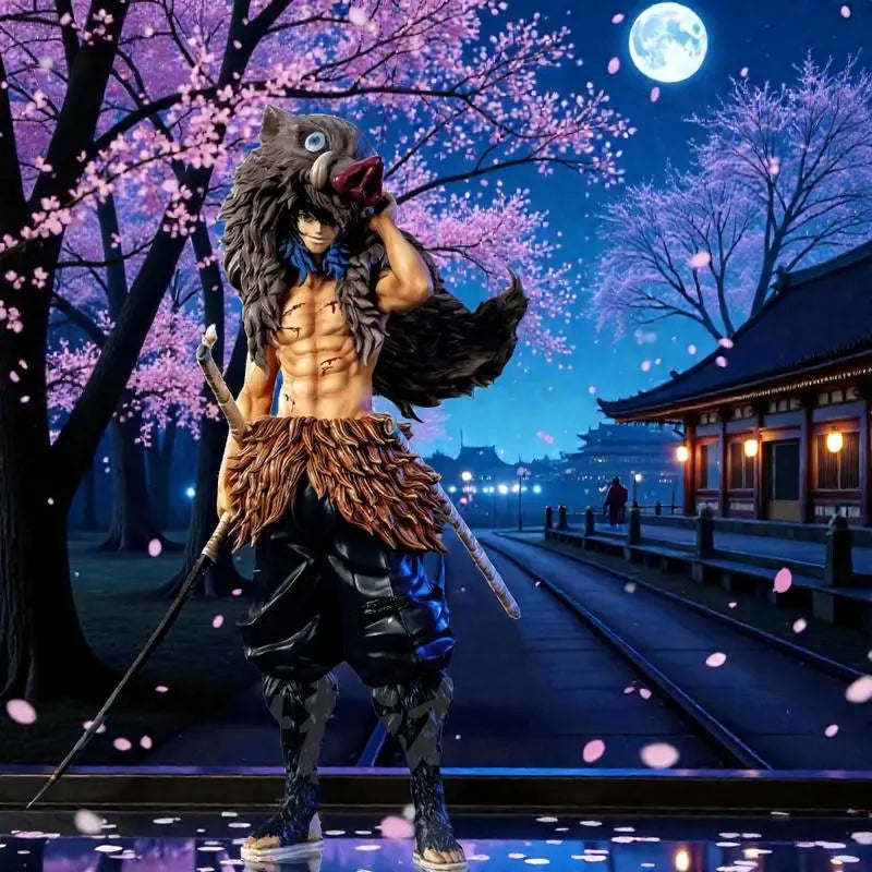 Hand Painted 30 Cm Hashibira Inosuke Inspired Collectible Action Figure Gift – Anime Collectible Model