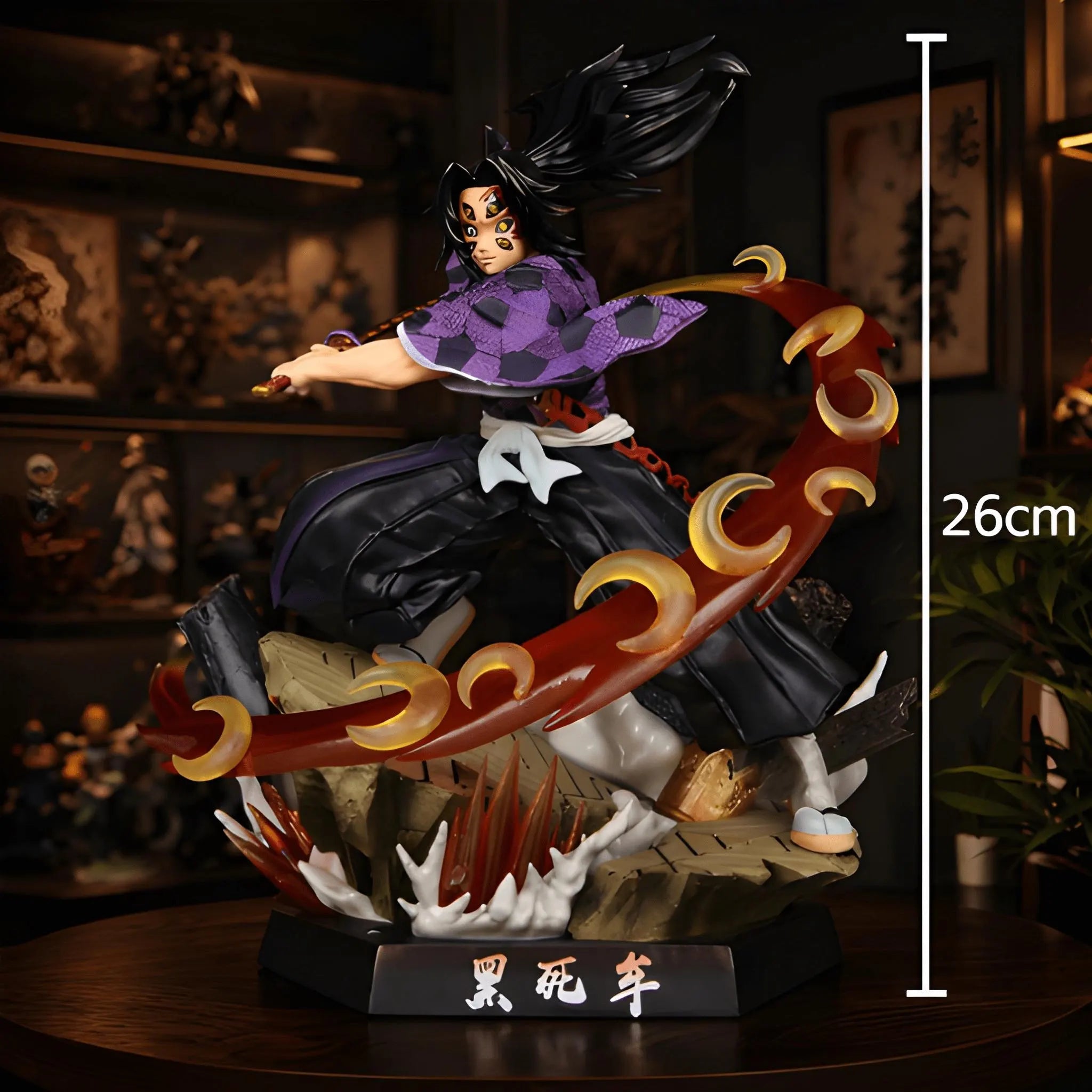 Kokushibo Demon Slayer Figure 26Cm Kimetsu No Yaiba GK Anime Statue Gift