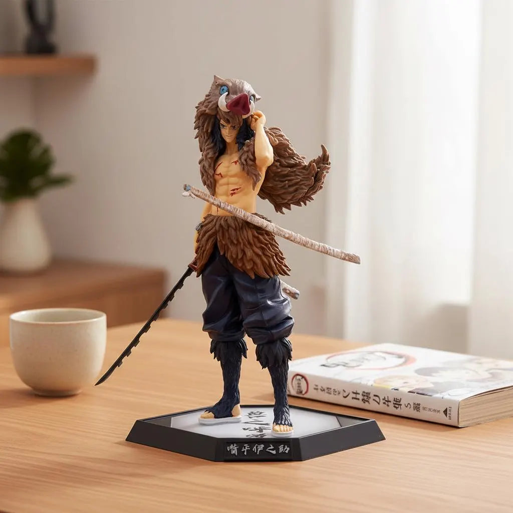 Boar Head Inosuke Figure | Demon Slayer Anime Collectible | Kimetsu No Yaiba PVC Statue