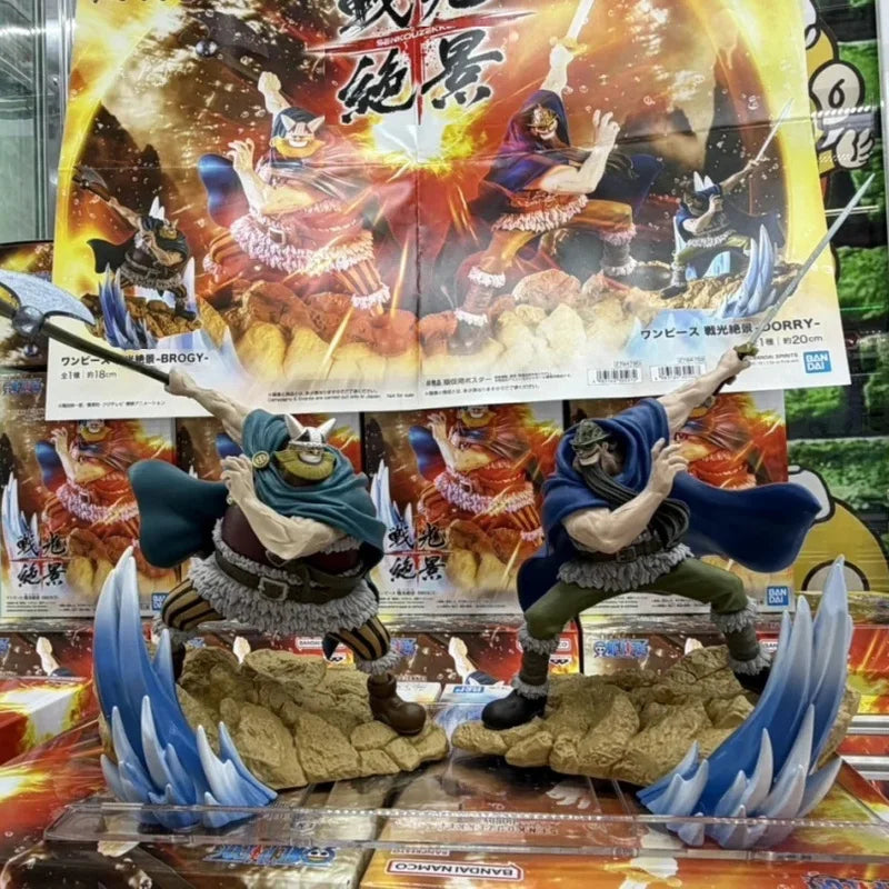 Genuine And Original Bandai Banpresto One Piece Dorry Brogy Anime Merchandise Including Action Figures Model Statues Gifts