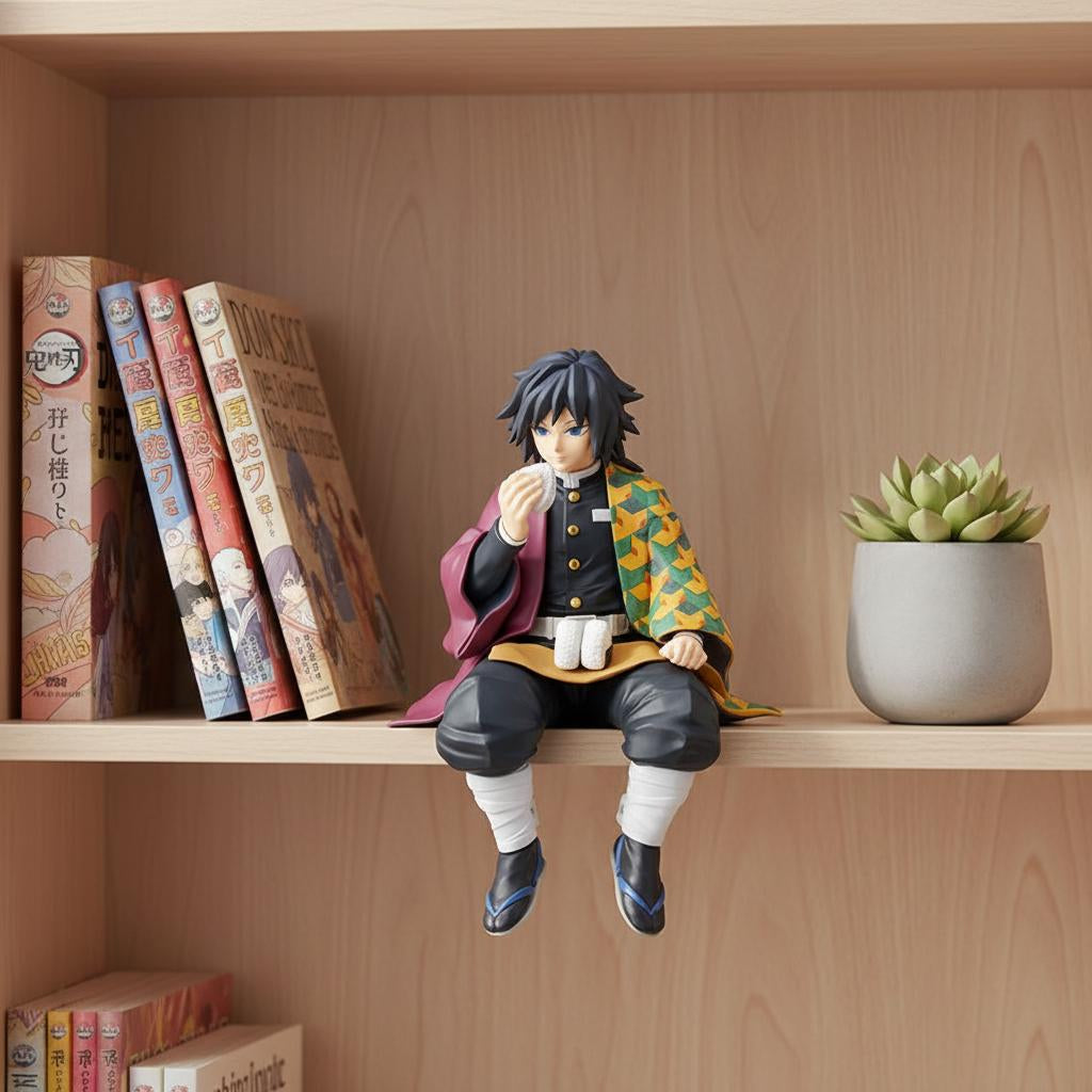 Giyu Tomioka Sitting Figure | Demon Slayer Anime Decor | Manga Collectible Desk Toy