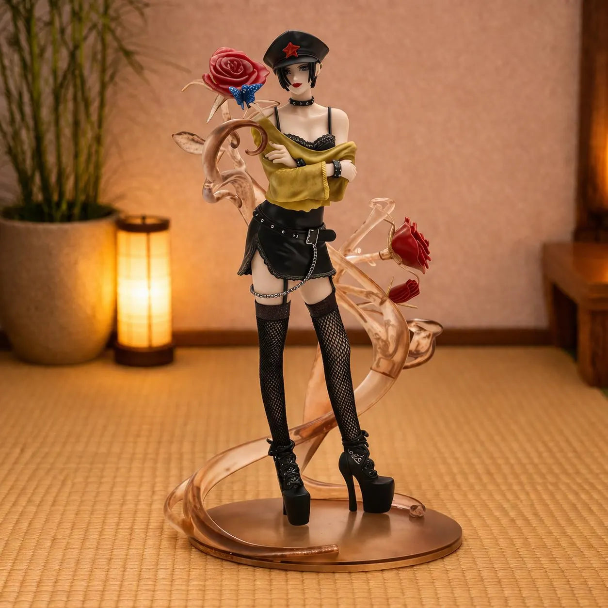 Nana Anime Figure 24Cm Set – Nana Osaki & Hachi Komatsu Statue – NANA Collectible Figurines – Manga Display Decor Gift for Anime Fans