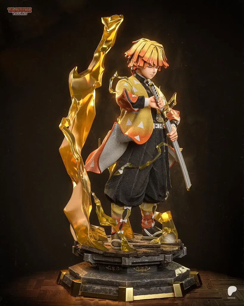 Zenitsu Agatsuma 1:6 Scale Resin Statue | Unpainted Anime Figure for Collectors