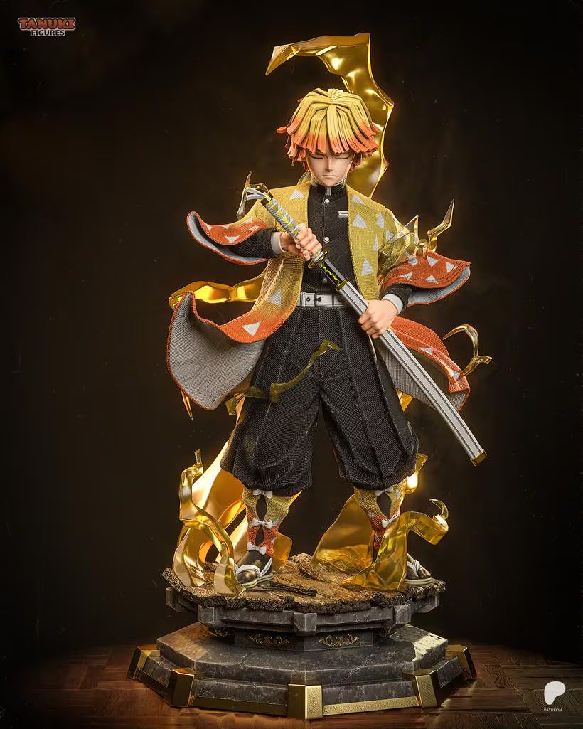 Zenitsu Agatsuma 1:6 Scale Resin Statue | Unpainted Anime Figure for Collectors
