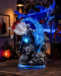 Kakashi Hatake Figure – Naruto Anime Statue with Blue Dragon Effect, Premium Collector PVC Figurine