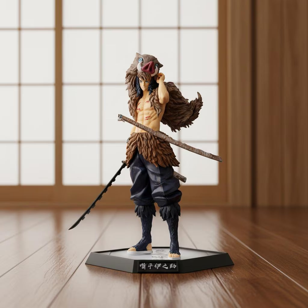 Boar Head Inosuke Figure | Demon Slayer Anime Collectible | Kimetsu No Yaiba PVC Statue