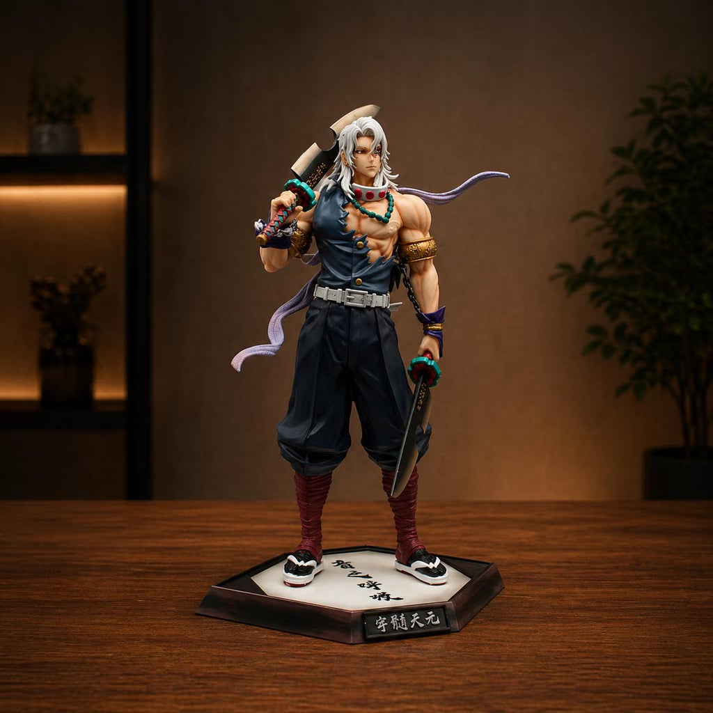 Demon Slayer Tengen Uzui 32 CM Figure – Kimetsu No Yaiba PVC Statue Desk Decor