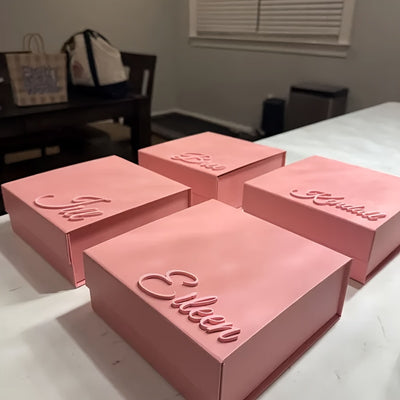 Personalized Gift Box with Custom Name - Shower Keepsake, Birthday Present for Niece, Bridesmaid Proposal Box, Tooth & Hair Storage Container, Stylish Organizer, Elegant Design, Durable Keepsake, Highquality Material, New Parents