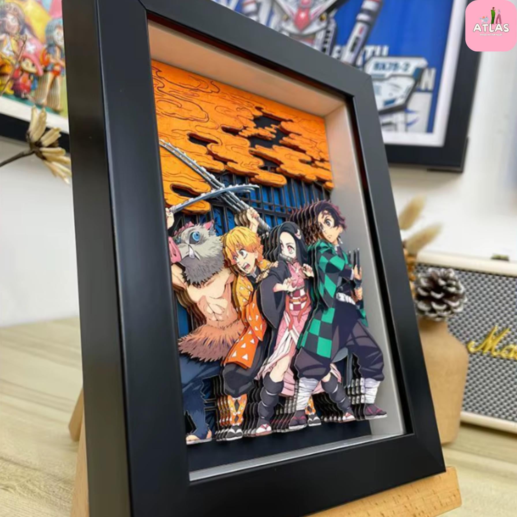 Handmade Demon Slayer Infinity Castle 3D Paper Art