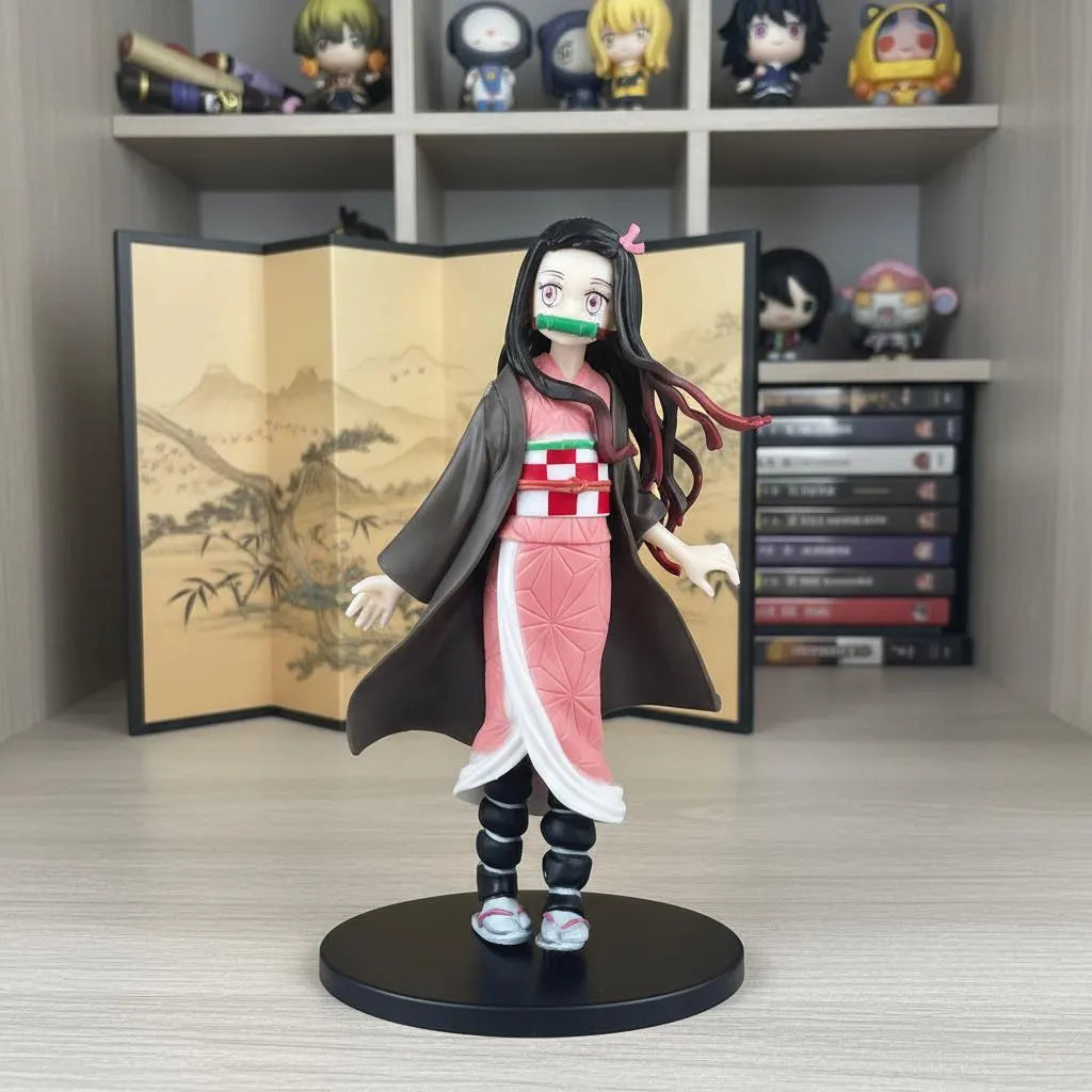 Nezuko Kamado Figure | Demon Slayer Anime Statue | Manga Collectible Desktop Decor