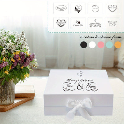 1pc, Personalized Gift Packaging, Magnetic Decorative Box with a Lid And Ribbon Suitable for Both Men And Women, Collapsible Proposal Box Ideal for Christmas, Valentine'S Day, Weddings, Birthdays, And Mother'S Day