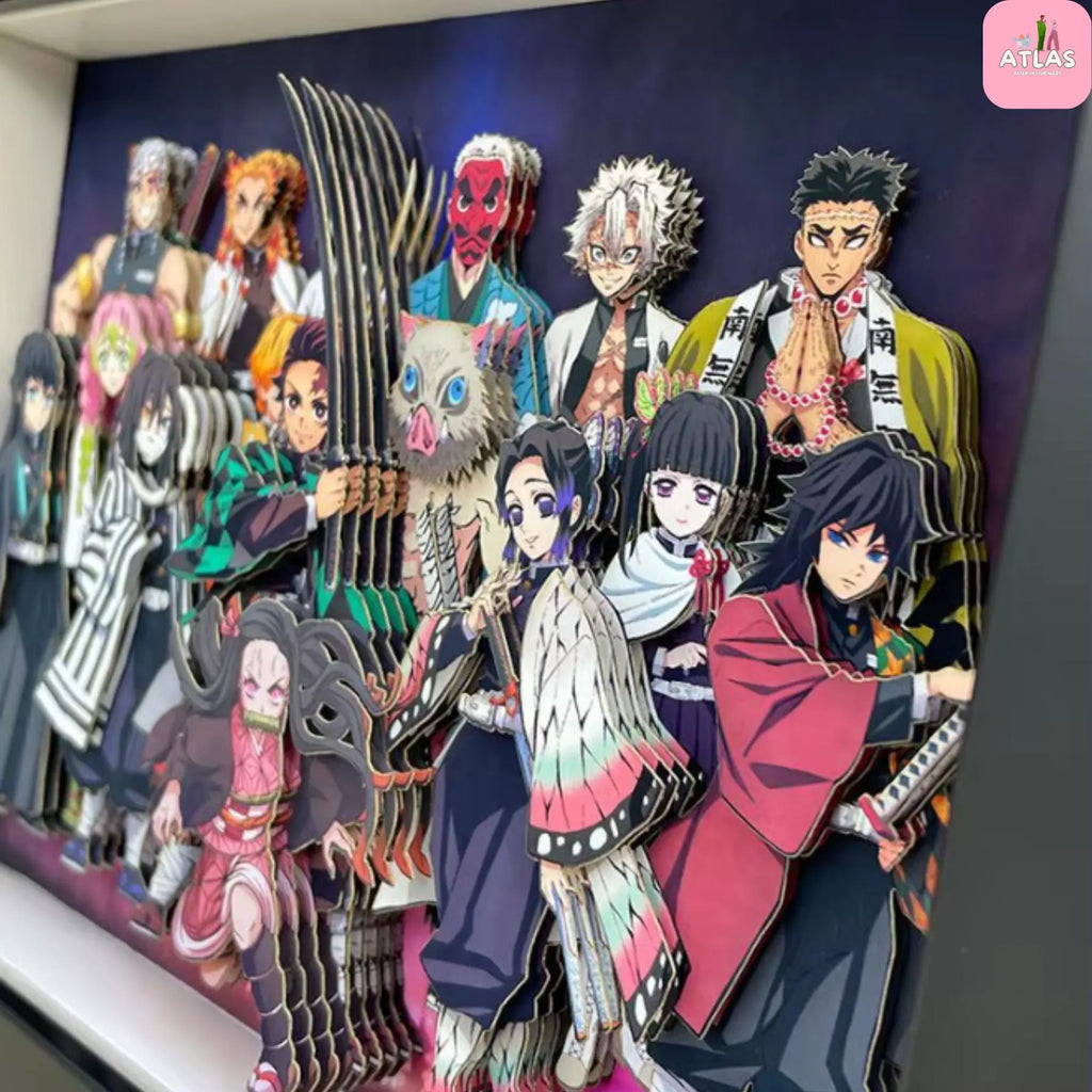 Handmade Demon Slayer Infinity Castle 3D Paper Art