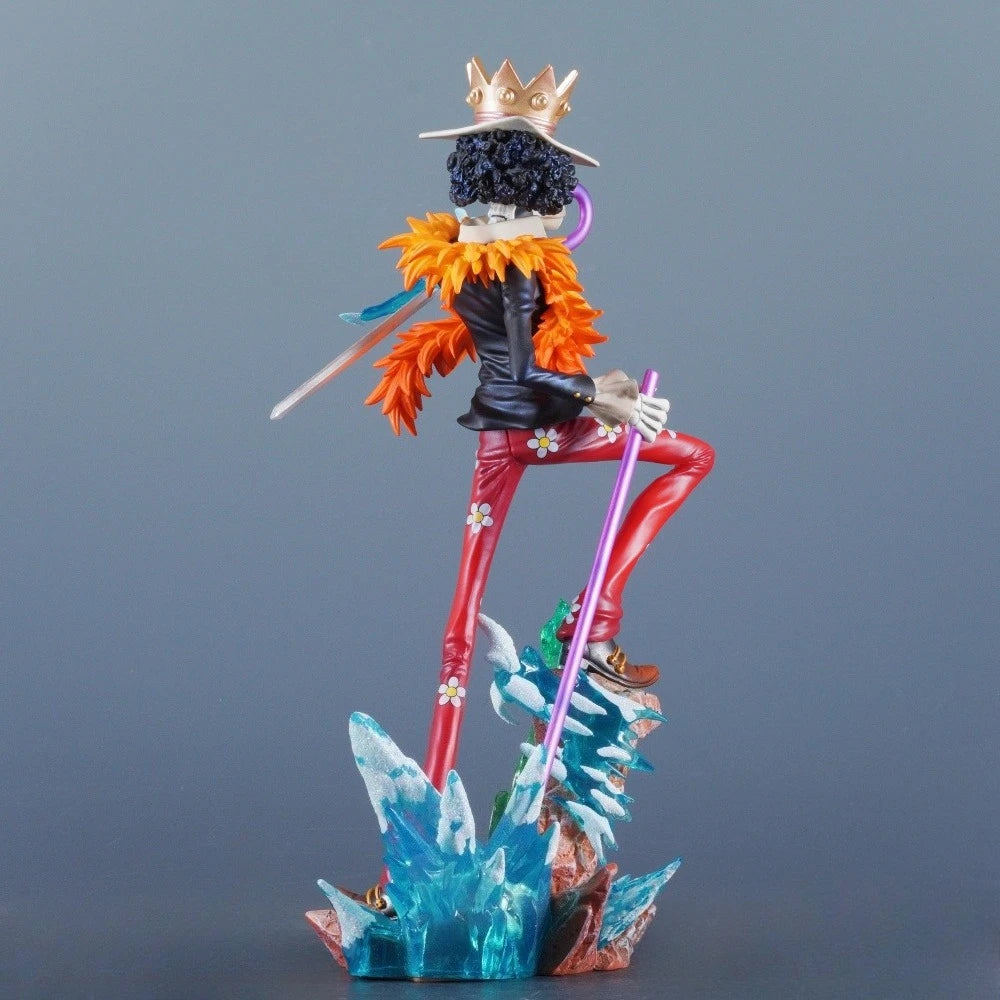 33cm/12.99in Anime ONE PIECE Figure Brook Action Figures Pvc Burukku Statue Desktop Ornamen Collection Model Toys Gifts