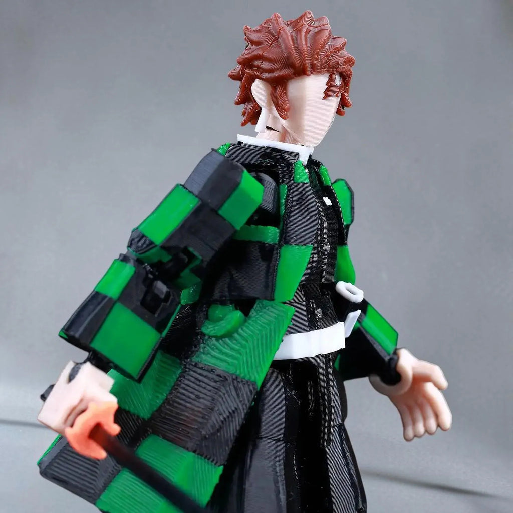 3D Printed Demon Slayer Akaza Kamado Tanjirou Anime Multi-Jointed Shapeshift Toys Action Figures Mannequin Model Ornaments Gifts Toy
