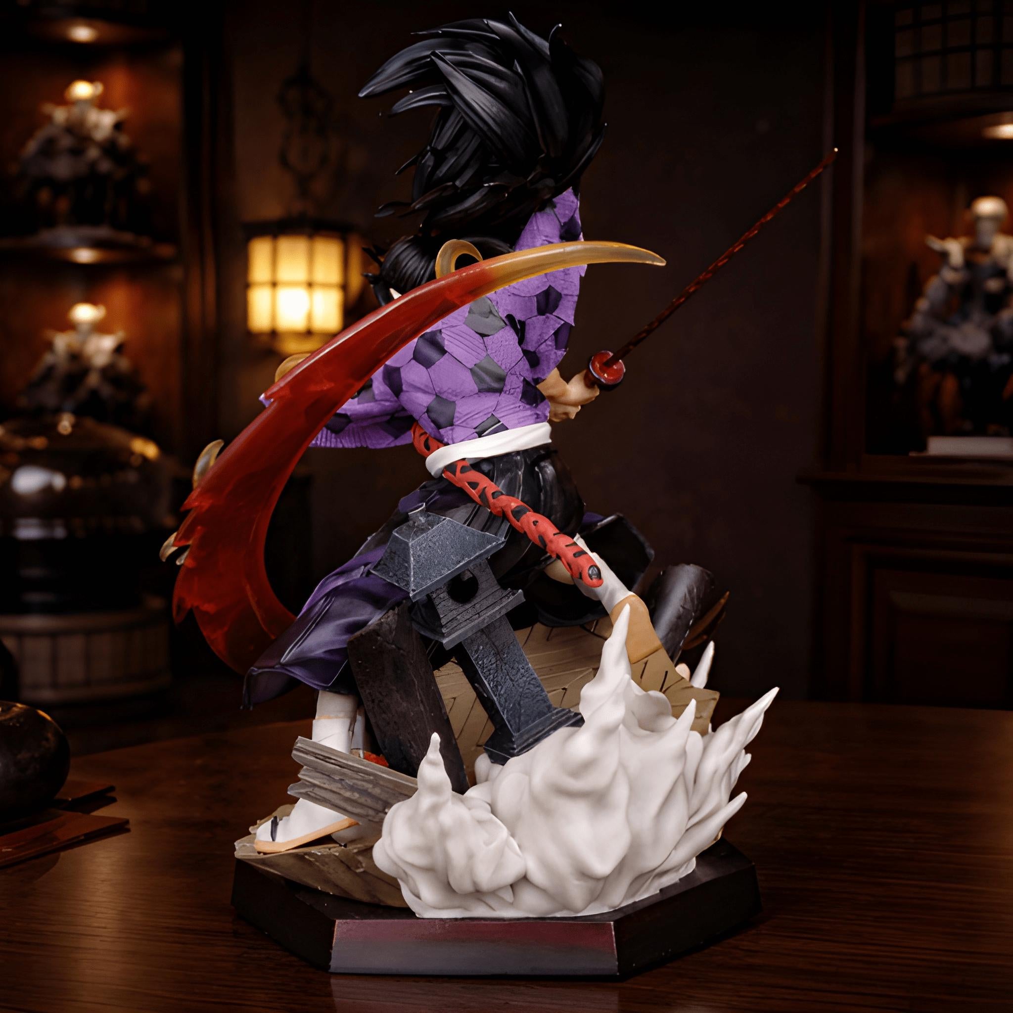 Kokushibo Demon Slayer Figure 26Cm Kimetsu No Yaiba GK Anime Statue Gift