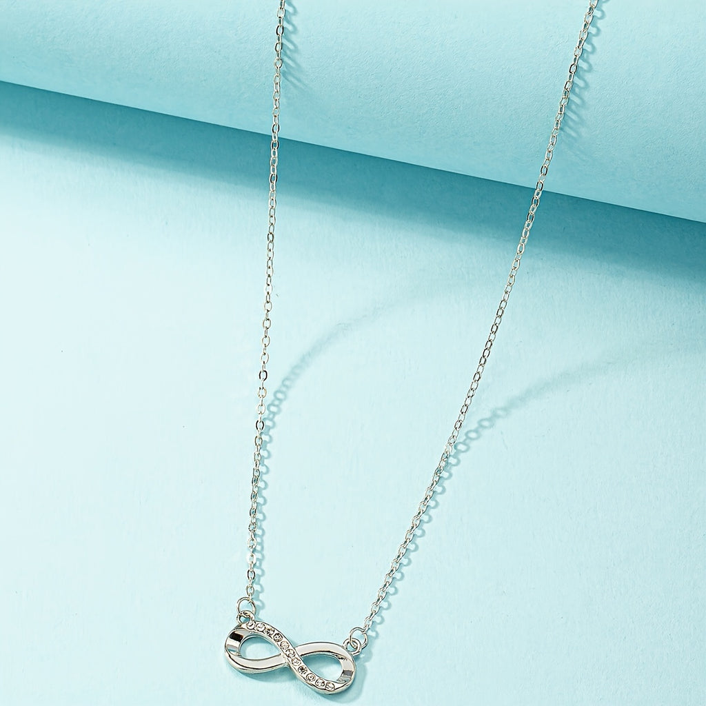 European and American Loop Symbol Women's Necklace Elegant High-End Pendant Necklace